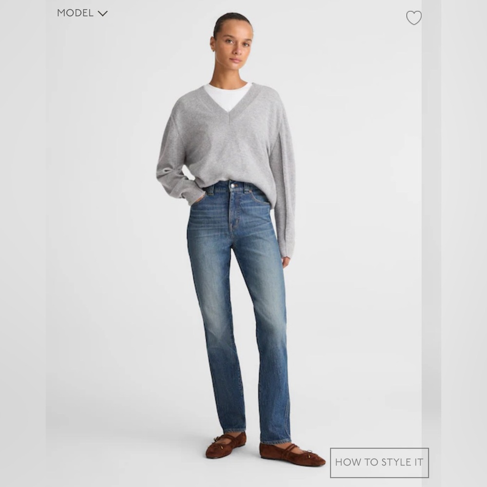 Madewell Denim Jeans "The Mid-Rise Perfect Vintage Jean" Women's Size 24